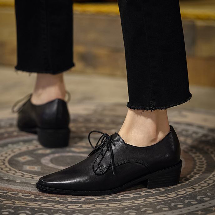 Chaussures pour femmes en cuir - Oxford Lace Up Women avis et prix